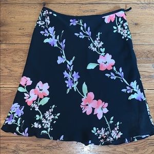 Casual Corner Silk Floral Skirt 8